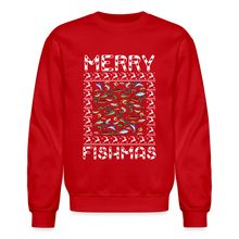 Load image into Gallery viewer, VF Fishmas crewneck sweatshirt - red