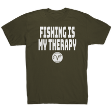 Load image into Gallery viewer, VF_Therapy_Tee_Army_Mockup.png