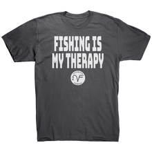 Load image into Gallery viewer, VF_Therapy_Tee_Asphalt_Front_Mockup.png