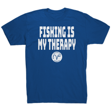 Load image into Gallery viewer, VF_Therapy_Tee_Royal_Blue_Mockup.png