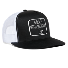 Load image into Gallery viewer, VF “HOA” Trucker Snapback - black/white