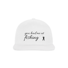 Load image into Gallery viewer, VF “You had me at fishing” hat - white